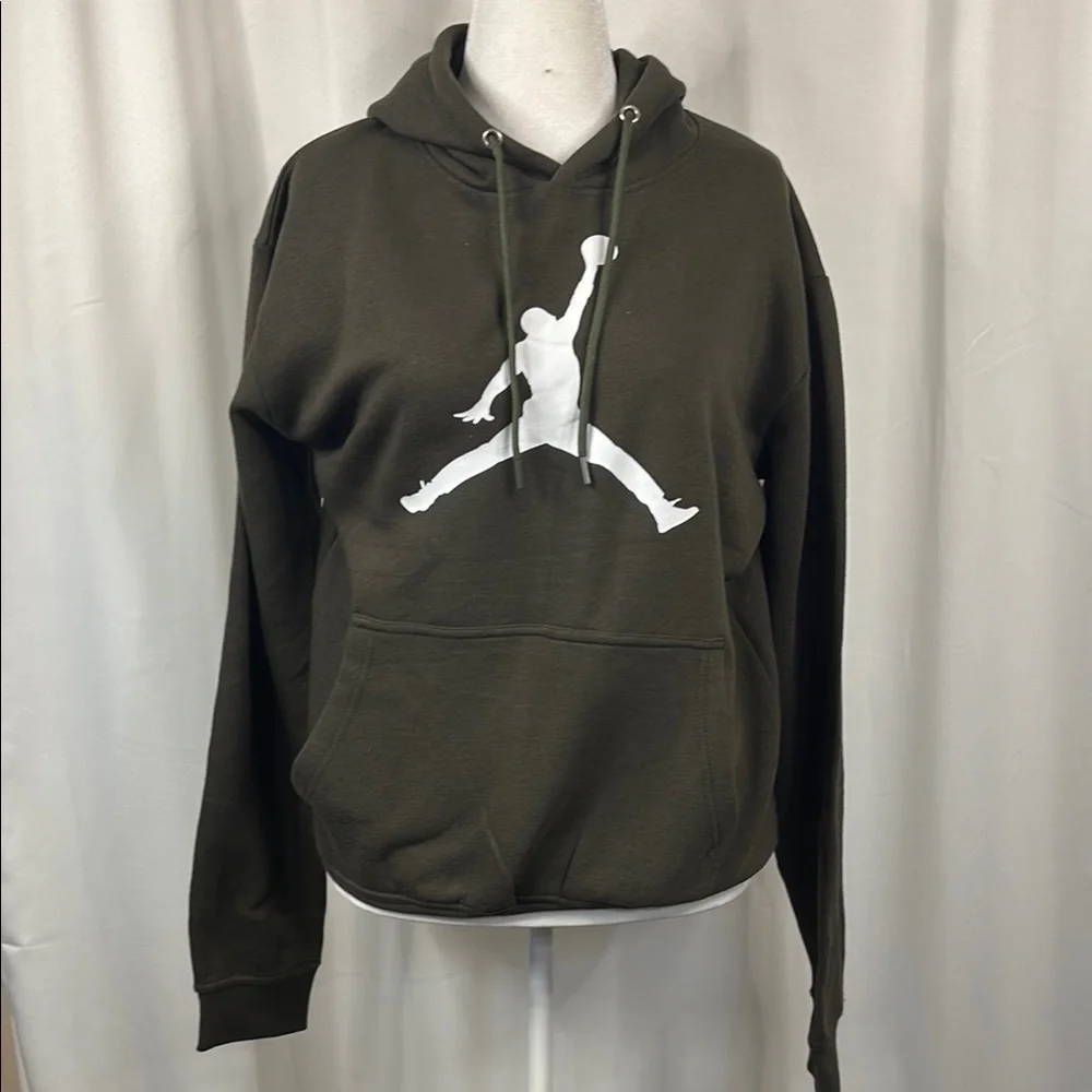 Jordan Olive Green Slam Dunk Hooded Sweatshirt- XL_ NWT